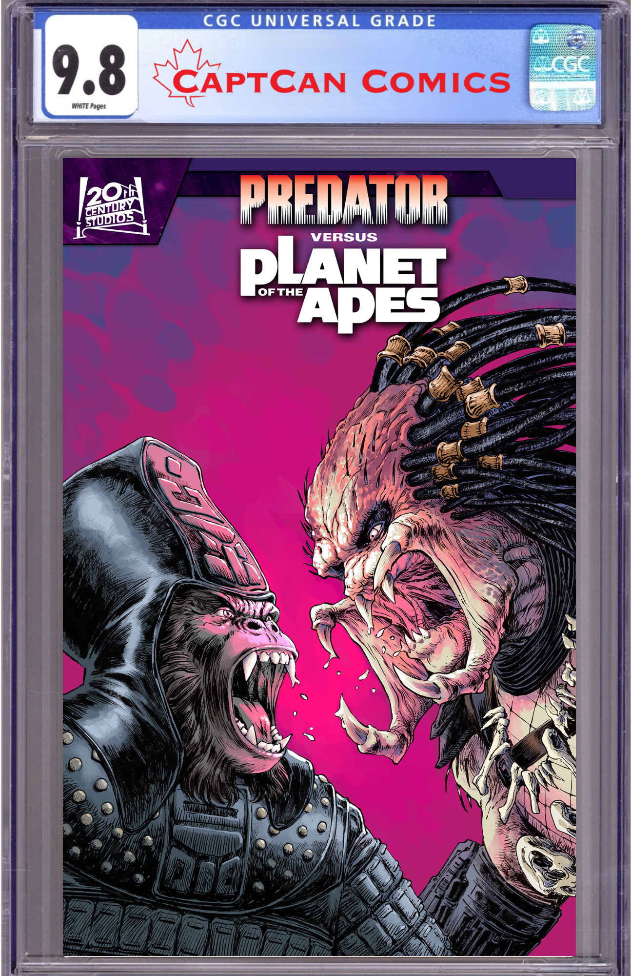 PREDATOR VS. THE PLANET OF THE APES #2 DAVE WACHTER VARIANT