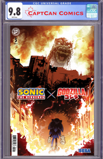 SONIC THE HEDGEHOG X GODZILLA #3 VARIANT B (CIZMESIJA) thumbnail