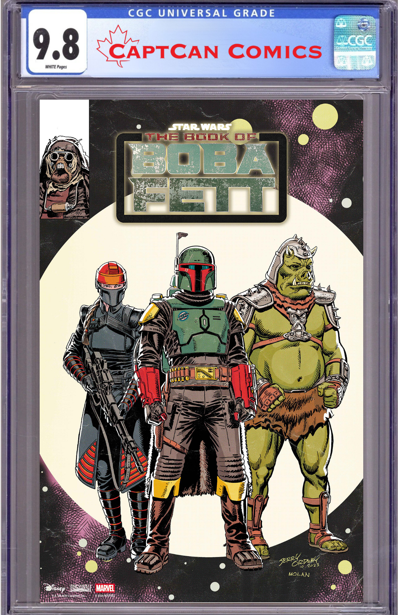 STAR WARS: THE BOOK OF BOBA FETT #1 JERRY ORDWAY VARIANT