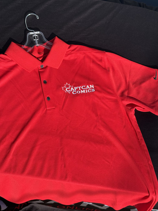 Nike CaptCan Comics polo, red