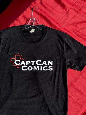 CaptCan Comics Logo Tee Black