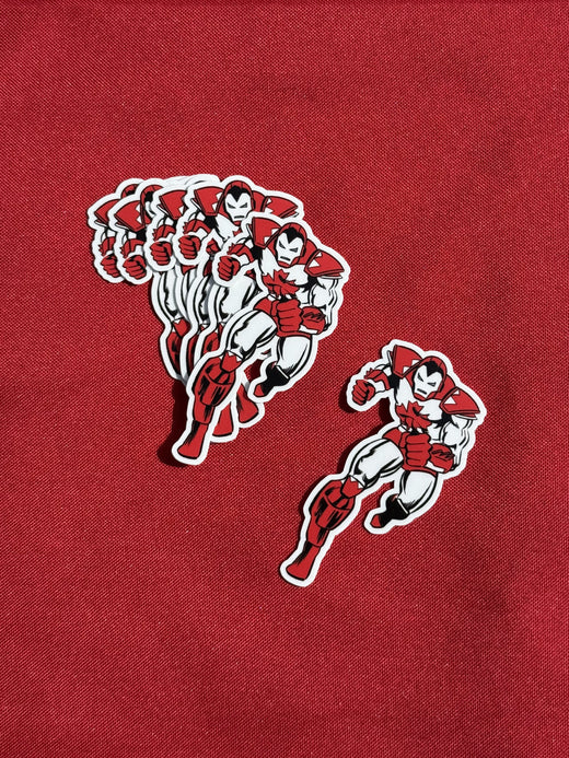 Captain Canada die-cut stickers