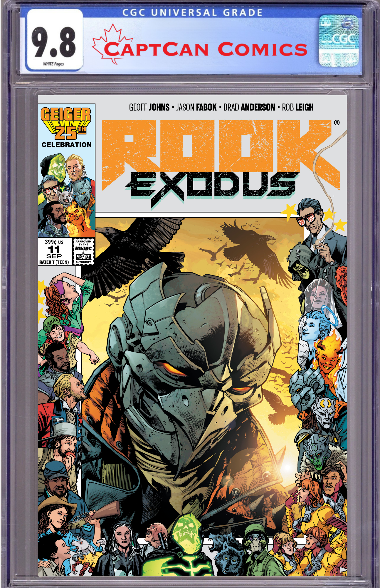 ROOK EXODUS #11 CVR D BRYAN HITCH & BRAD ANDERSON GEIGER #25 ANNIVERSARY VAR
