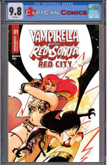VAMPIRELLA VS RED SONJA RED CITY #1 CVR A SEBASTIAN PIRIZ thumbnail