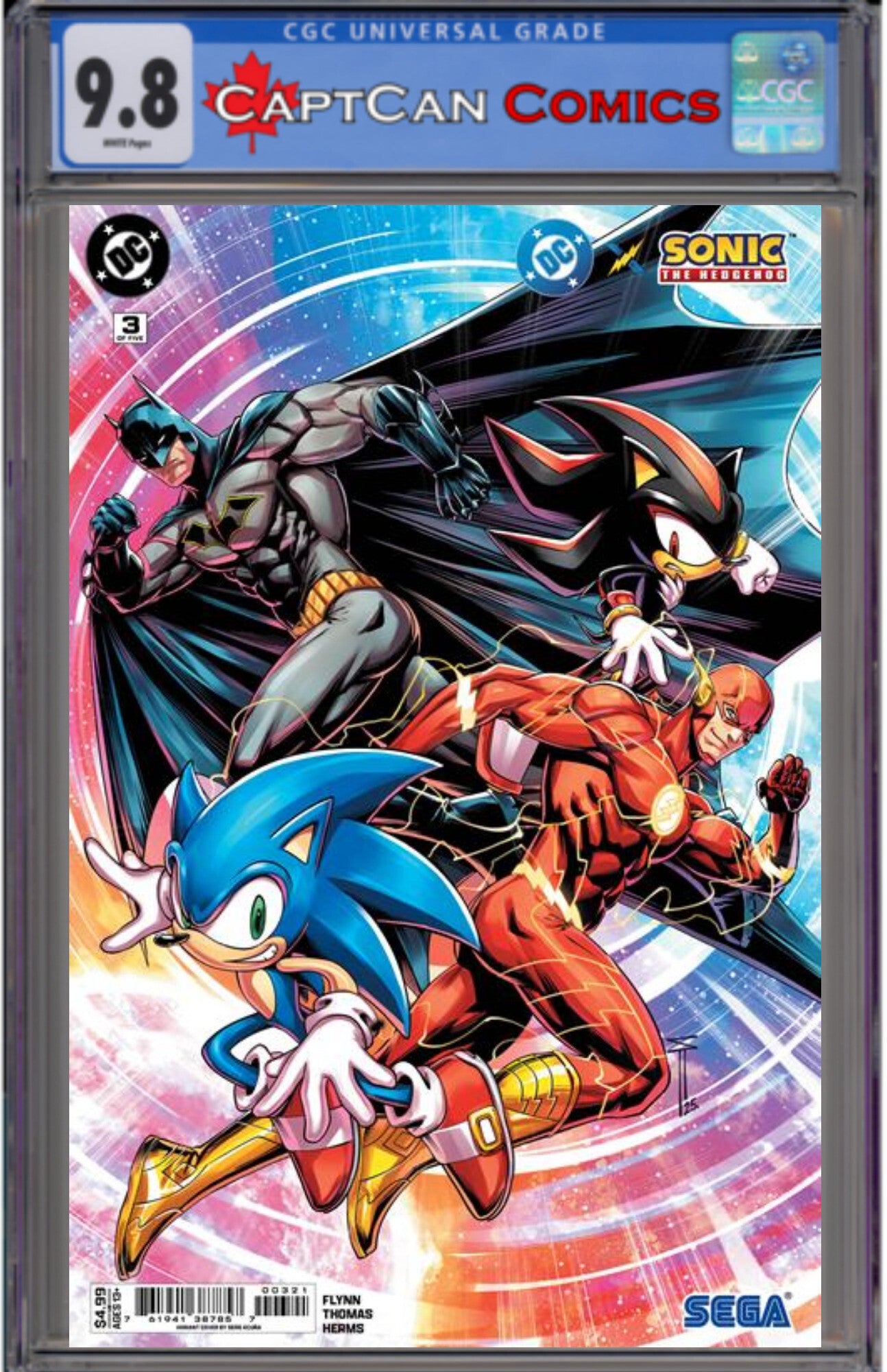 DC X SONIC THE HEDGEHOG #3 (OF 5) CVR B SERG ACUNA CARD STOCK VAR