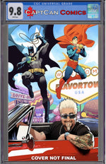 BATMAN SUPERMAN WORLDS FINEST #37 CVR D DAN MORA GUY FIERI CAMEO CARD STOCK VAR thumbnail