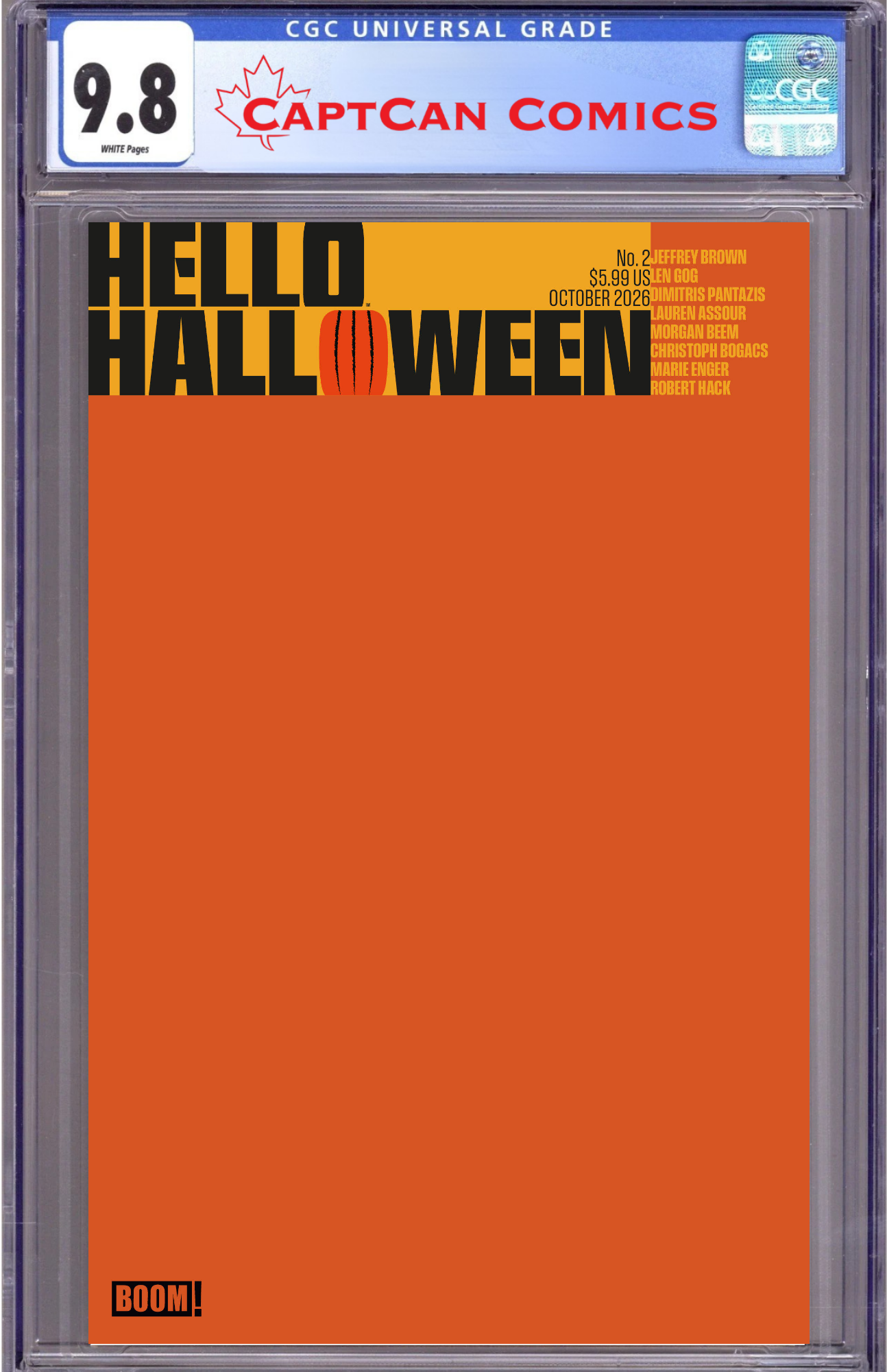 HELLO HALLOWEEN #2 E BLANK SKETCH VARIANT
