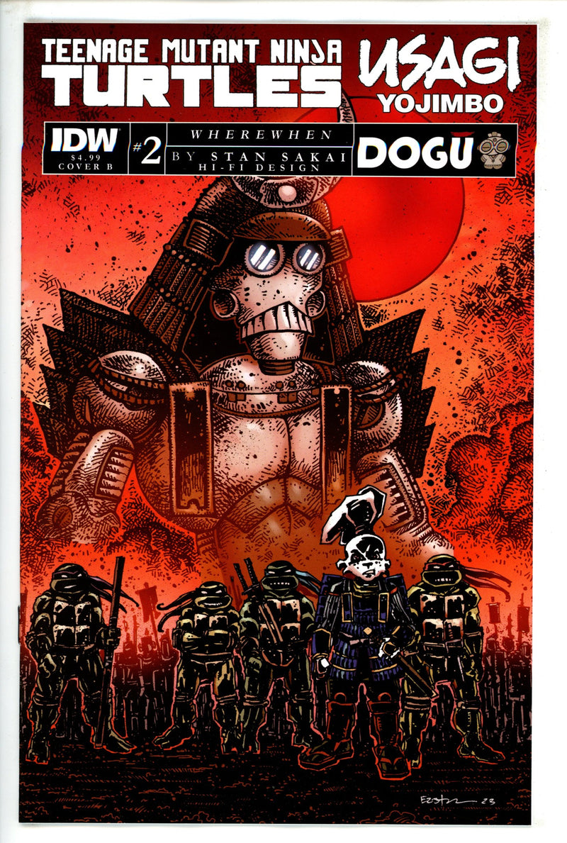 Teenage Mutant Ninja Turtles / Usagi Yojimbo Wherewhen 2 Eastman Variant (2023)