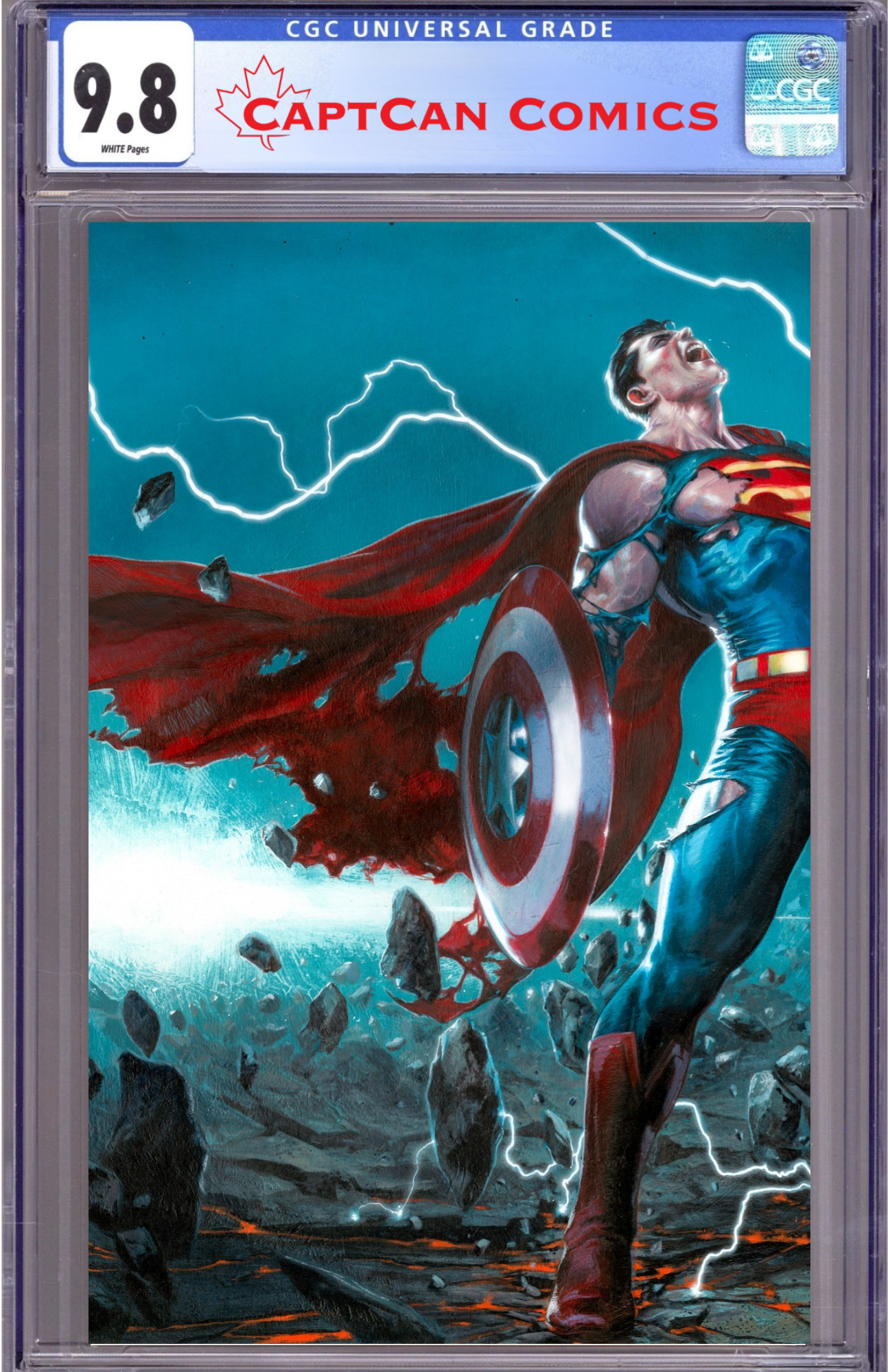 AVENGERS JLA #4 FACSIMILE EDITION CVR E GABRIELE DELL OTTO WRAPAROUND VAR