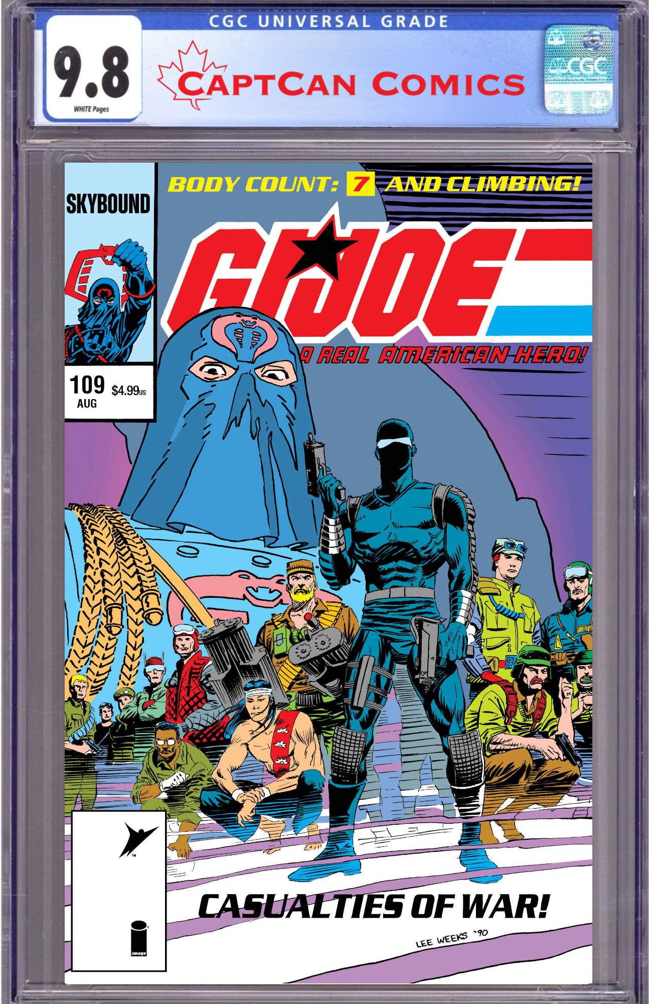 GI JOE A REAL AMERICAN HERO #109 HAMA FILES EDITION CVR C LEE WEEKS FOIL VAR
