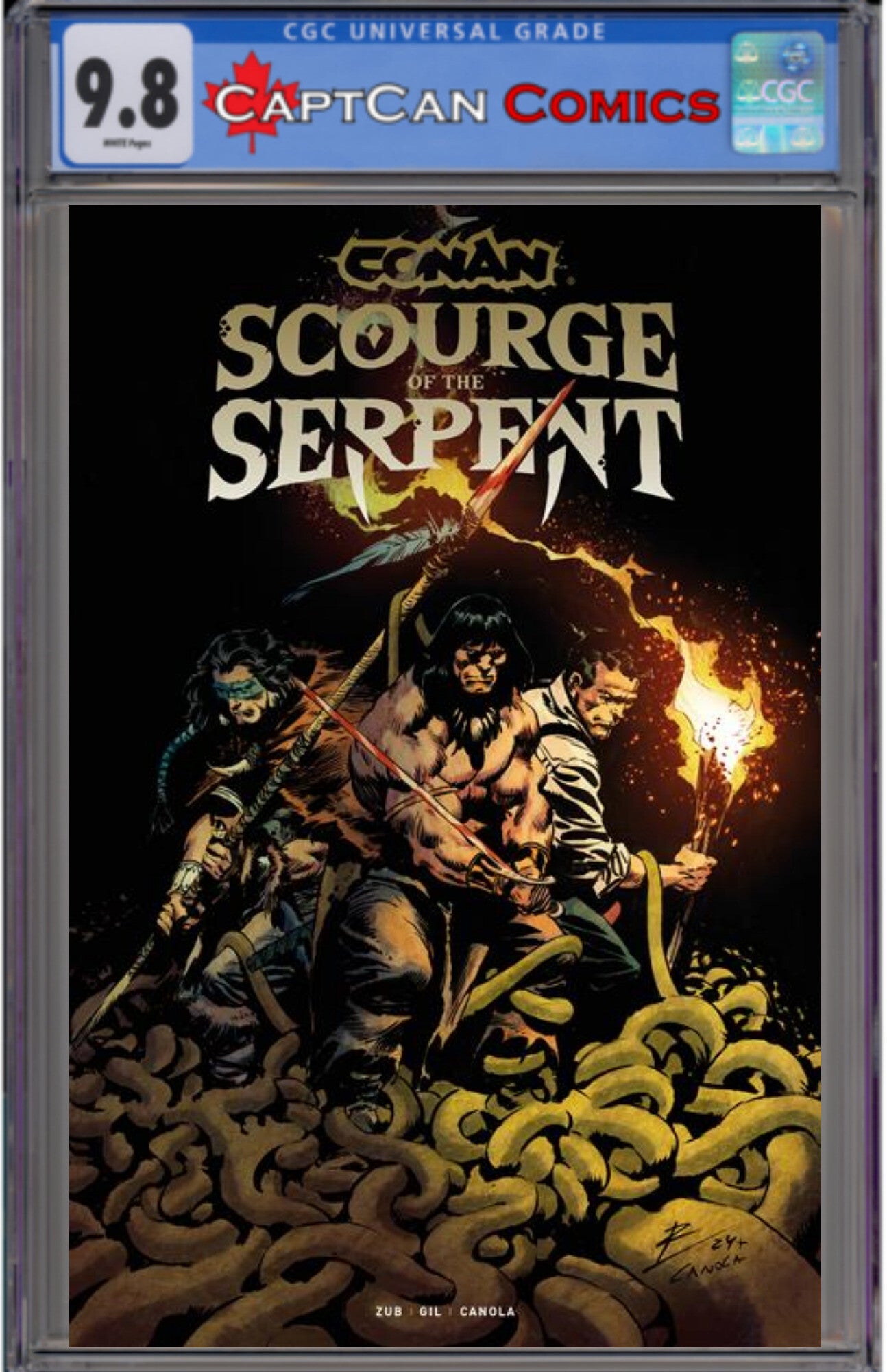 CONAN THE BARBARIAN SCOURGE OF THE SERPENT #4 (OF 4) CVR A ROBERTO DE LA TORRE (MR)