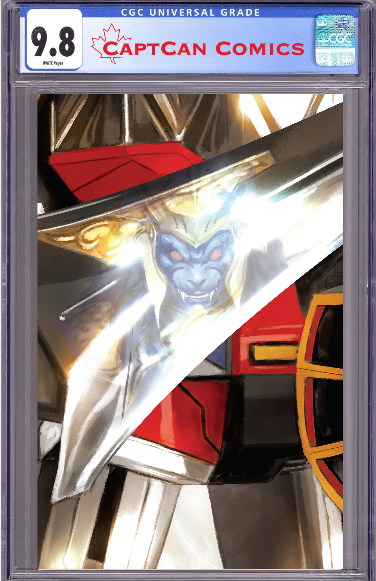 MIGHTY MORPHIN POWER RANGERS (2026) #5 C MEGAZORD CARD STOCK CONNECTING VARIANT (FULL ART, MERCADO)