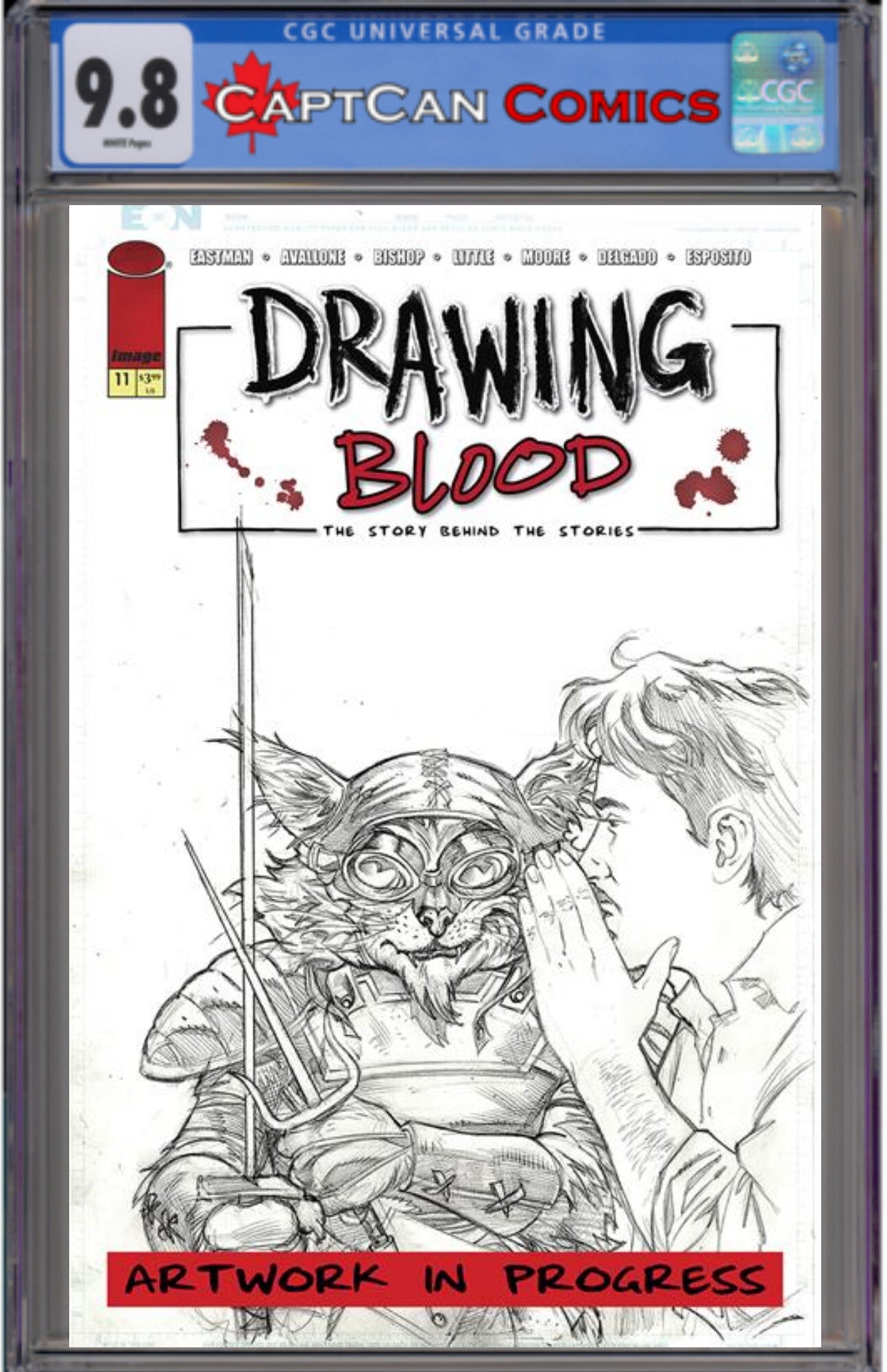 DRAWING BLOOD #11 (OF 12) CVR C DAVE ACOSTA VAR