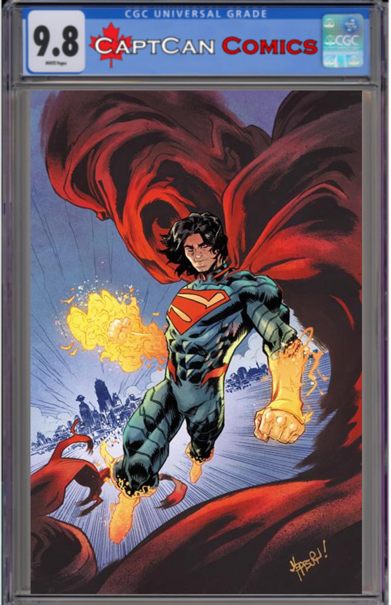 ABSOLUTE SUPERMAN #22 CVR D SCOTT HEPBURN CARD STOCK VAR