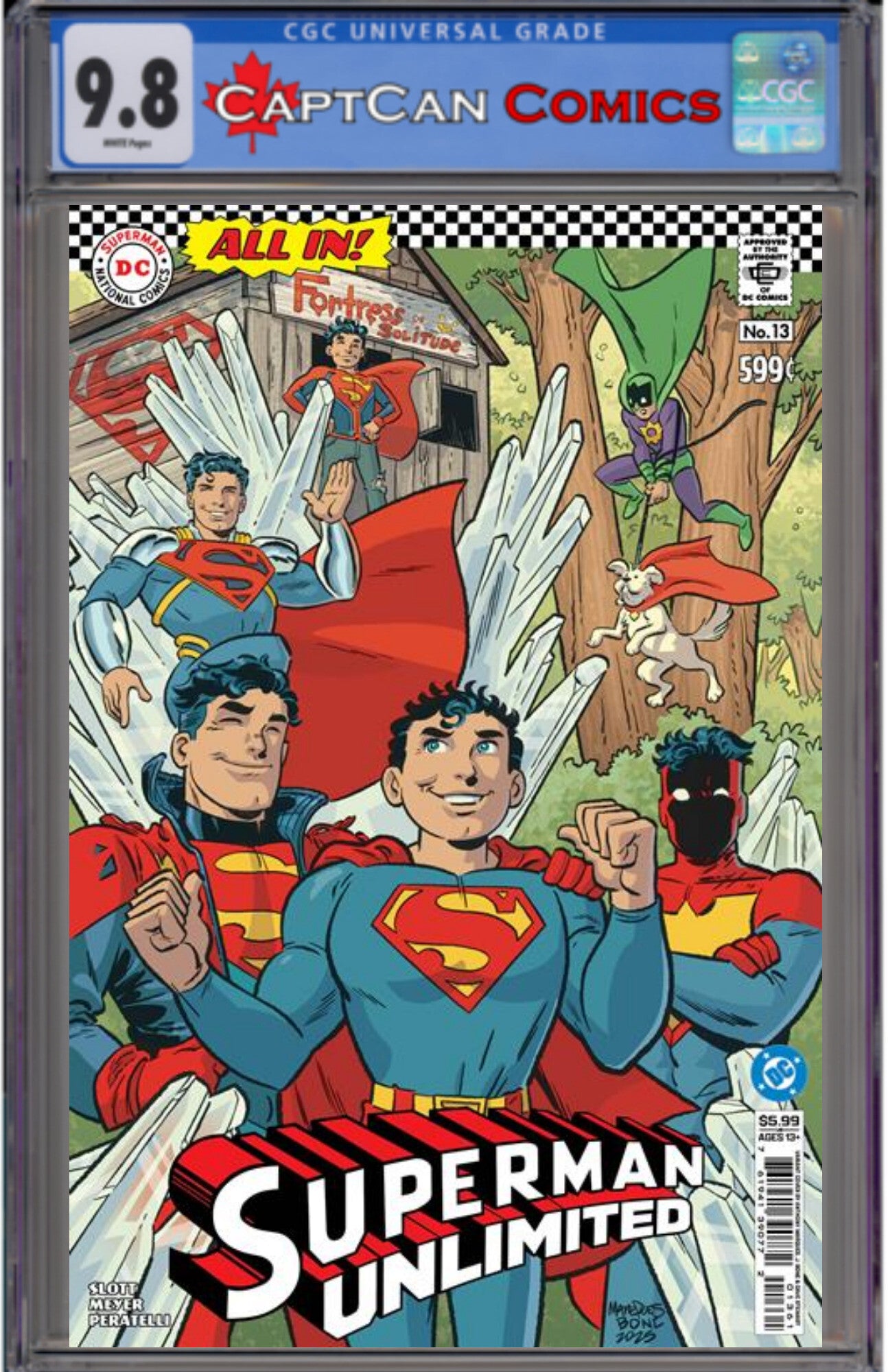 SUPERMAN UNLIMITED #13 CVR E ANTHONY MARQUES CARD STOCK VAR (THE REIGN OF THE SUPERBOYS)