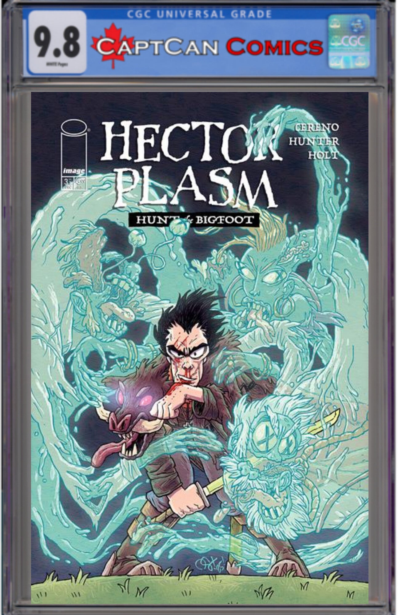 HECTOR PLASM HUNT THE BIGFOOT #3 (OF 3) CVR A DEREK HUNTER & SPENCER HOLT (MR)