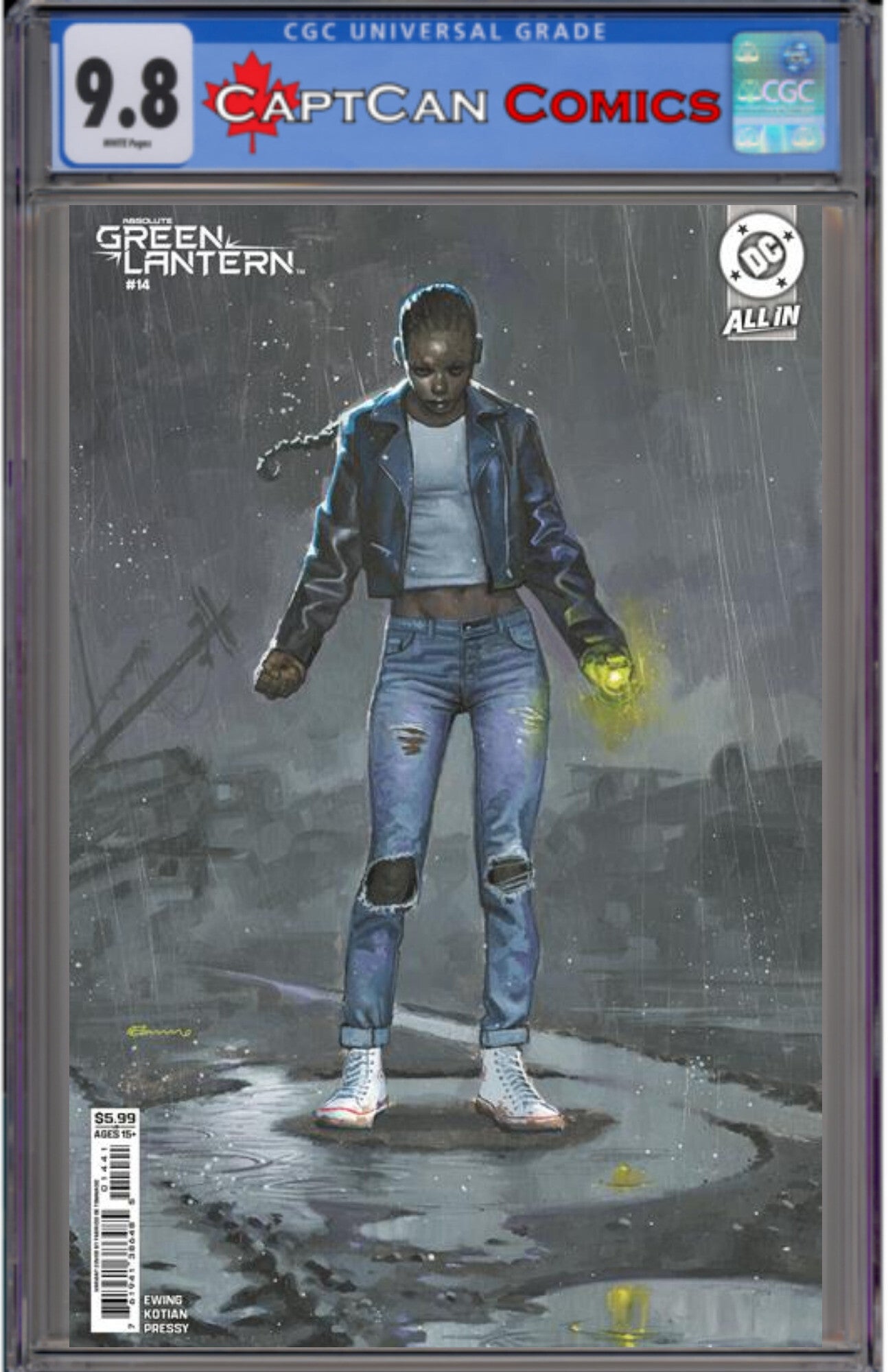 ABSOLUTE GREEN LANTERN #14 CVR D FABRIZIO DE TOMMASO CARD STOCK VAR