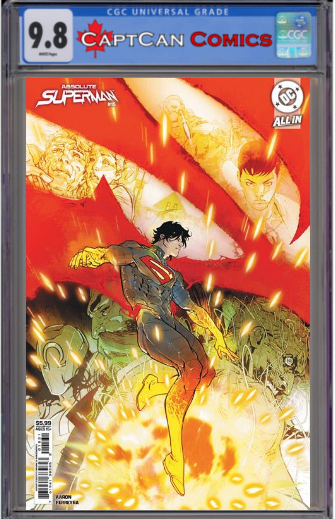 ABSOLUTE SUPERMAN #15 CVR C CARMINE DI GIANDOMENICO CARD STOCK VAR