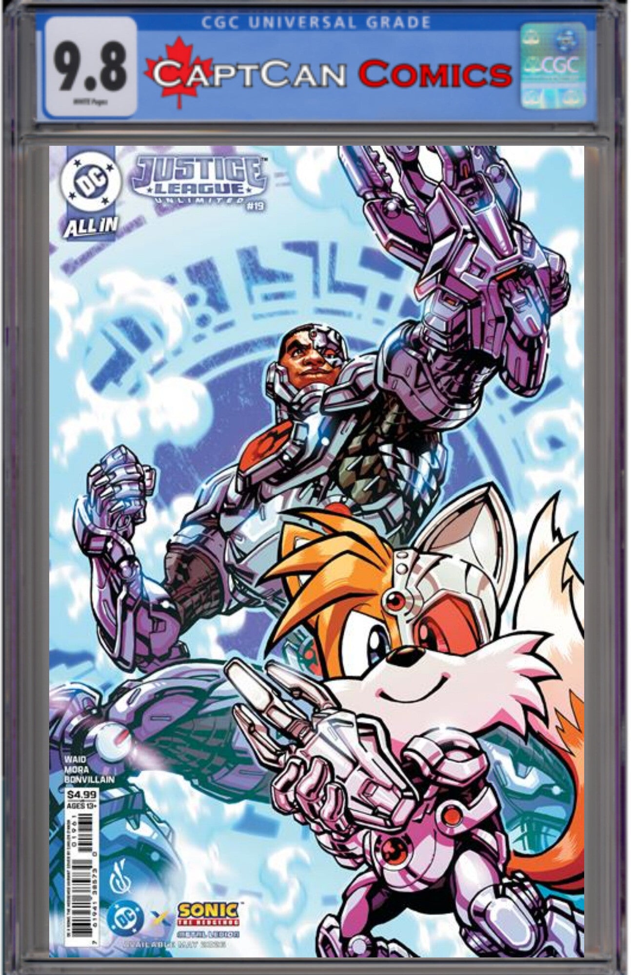 JUSTICE LEAGUE UNLIMITED #19 CVR F CARLOS DANDA DC X SONIC CARD STOCK VAR