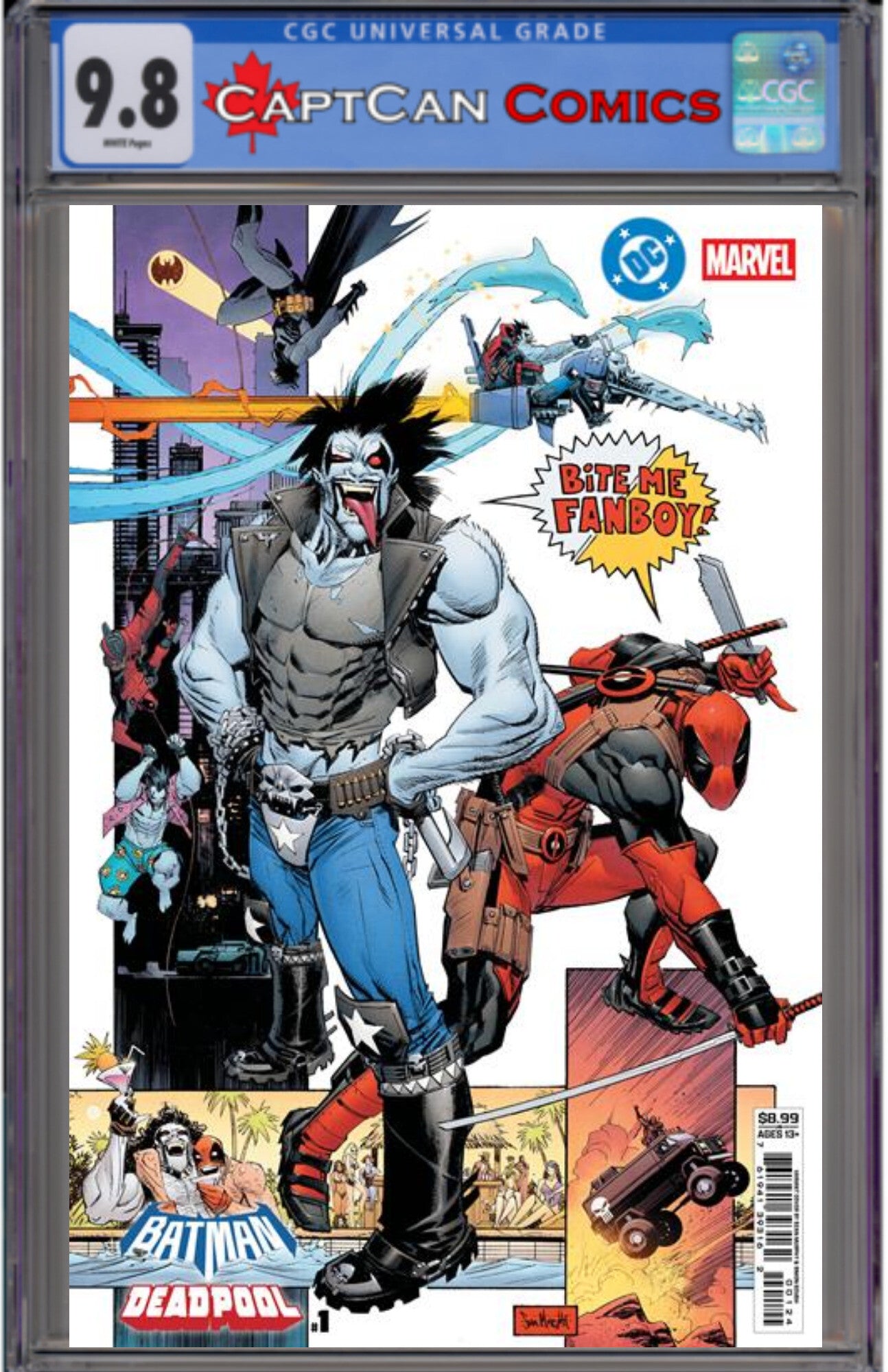 DC MARVEL BATMAN DEADPOOL #1 (ONE SHOT) CVR M SEAN GORDON MURPHY LOBO DEADPOOL¬†CARD STOCK VAR