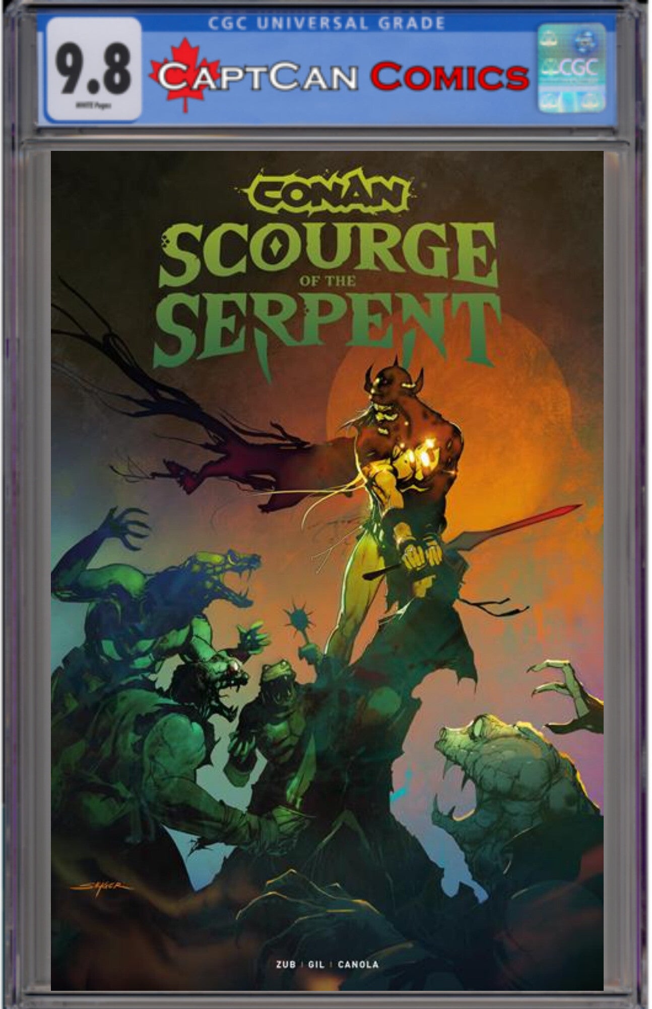 CONAN THE BARBARIAN SCOURGE OF THE SERPENT #3 (OF 4) CVR C STUART SAYGER VAR (MR)