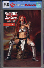 VAMPIRELLA VS RED SONJA RED CITY #1 CVR D COSPLAY RED SONJA IVYCOSPLAY VAR thumbnail