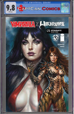VAMPIRELLA X WITCHBLADE SPECIAL #1 (ONE SHOT) CVR B LUCIO PARRILLO VAR thumbnail