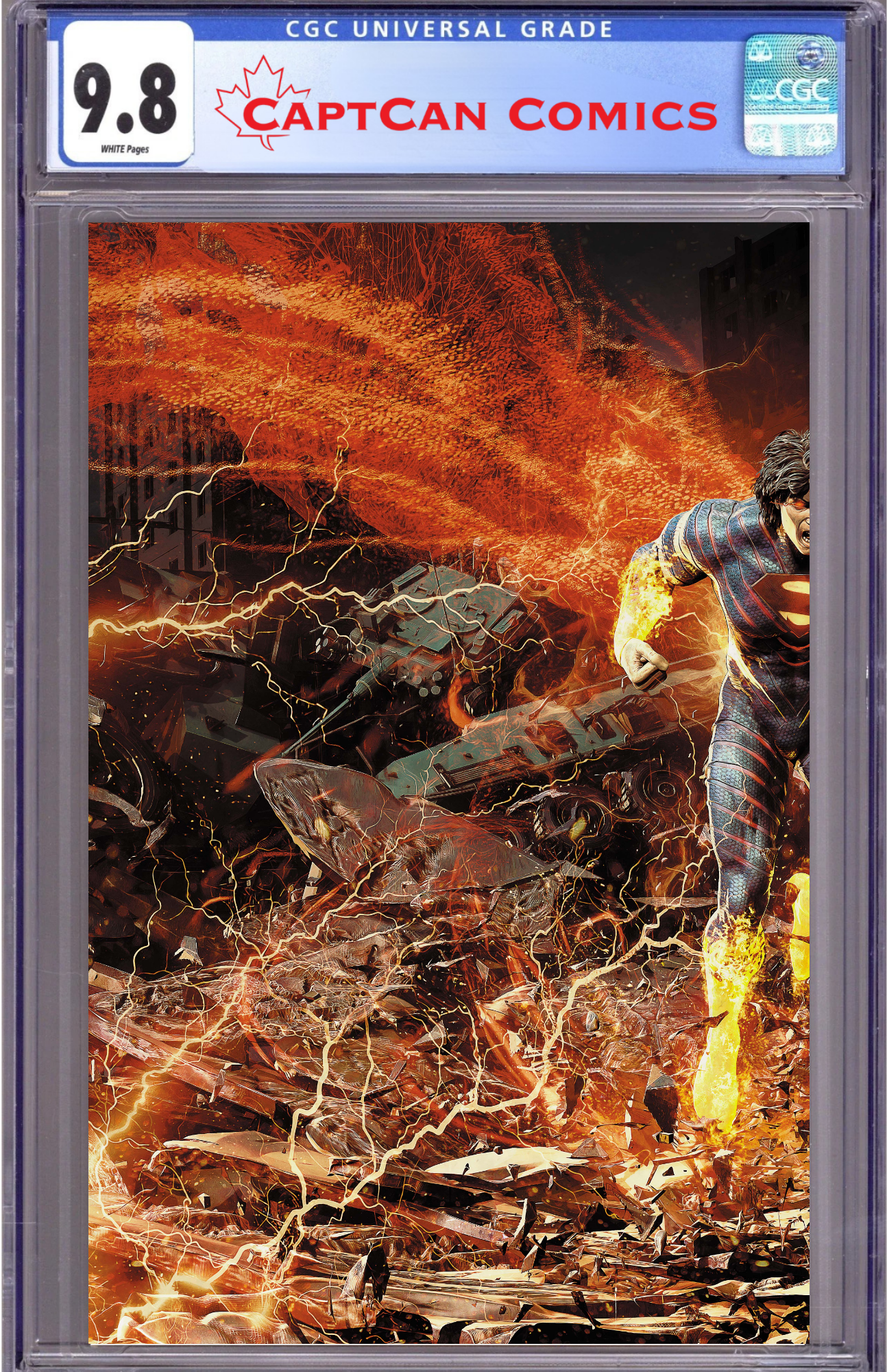 ABSOLUTE SUPERMAN #25 CVR G BJORN BARENDS DC SHOWCASE WRAPAROUND FOIL VAR