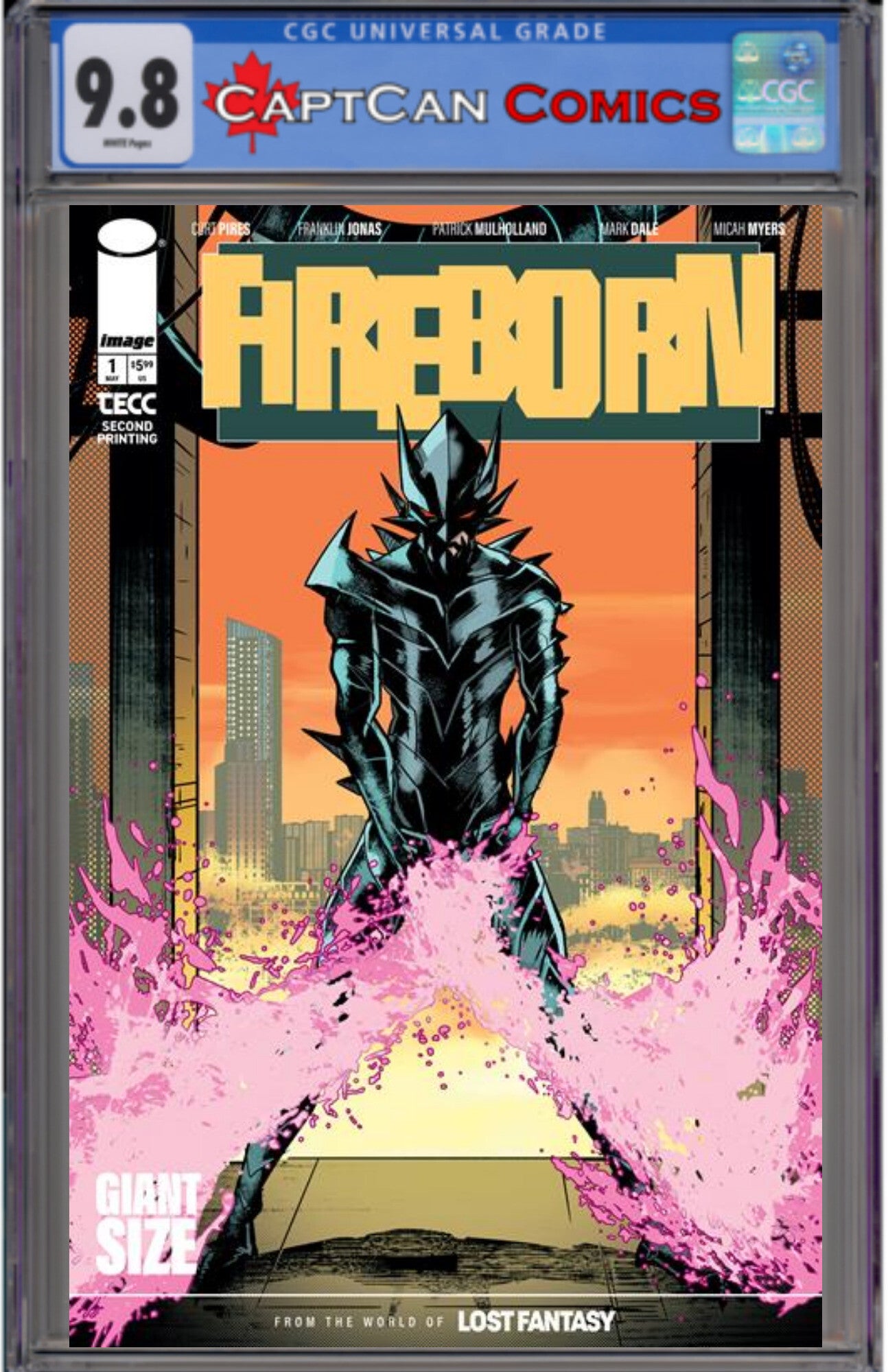 FIREBORN #1 2ND PTG CVR B PATRICK MULLHOLAND FOIL ABSOLUTE BATMAN HOMAGE VAR