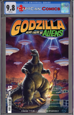 GOZILLA HERE THERE BE ALIENS #1 CVR A PE thumbnail