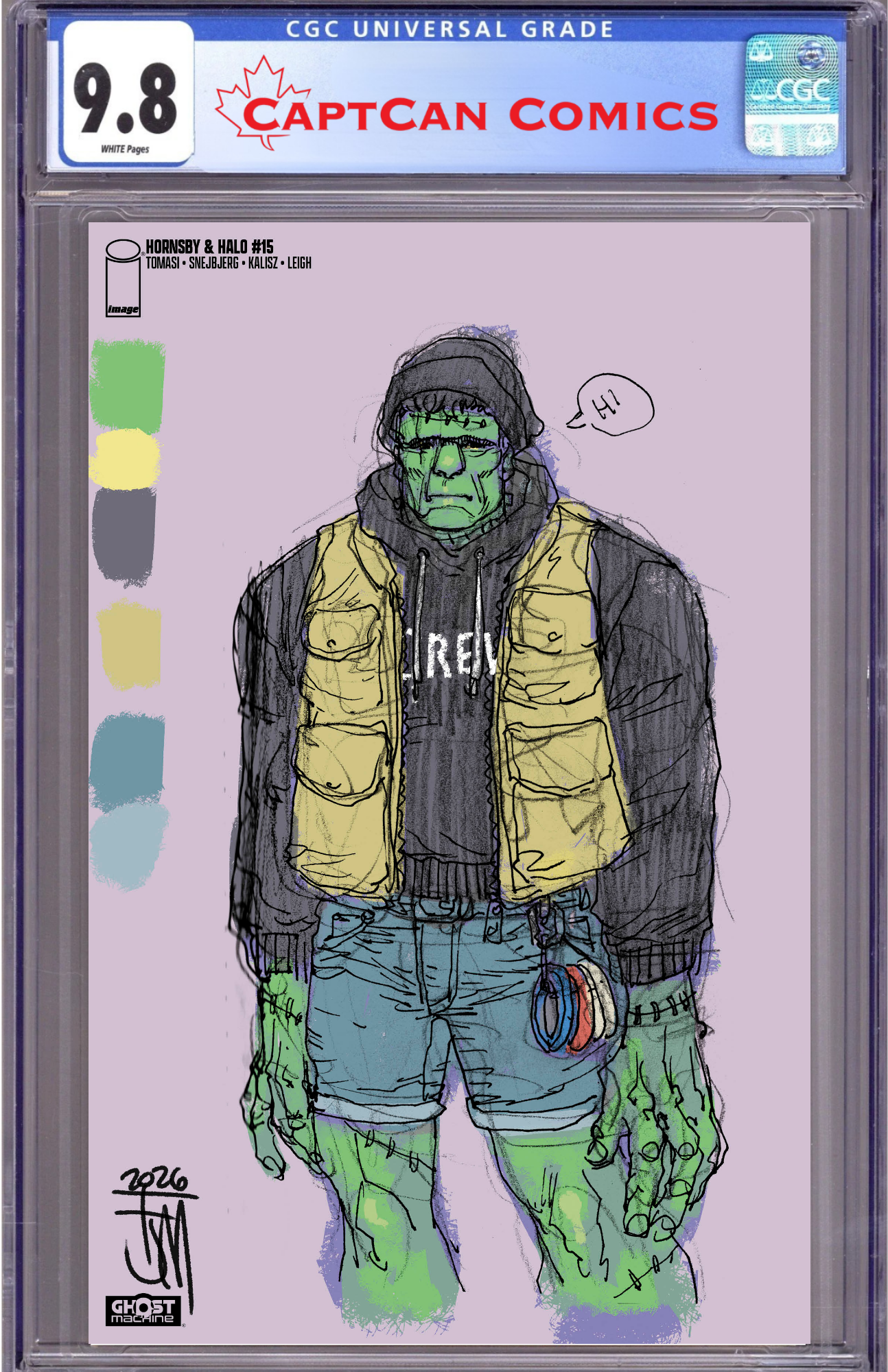 HORNSBY & HALO #15 CVR C FRANCIS MANAPUL DESIGN SKETCH VAR