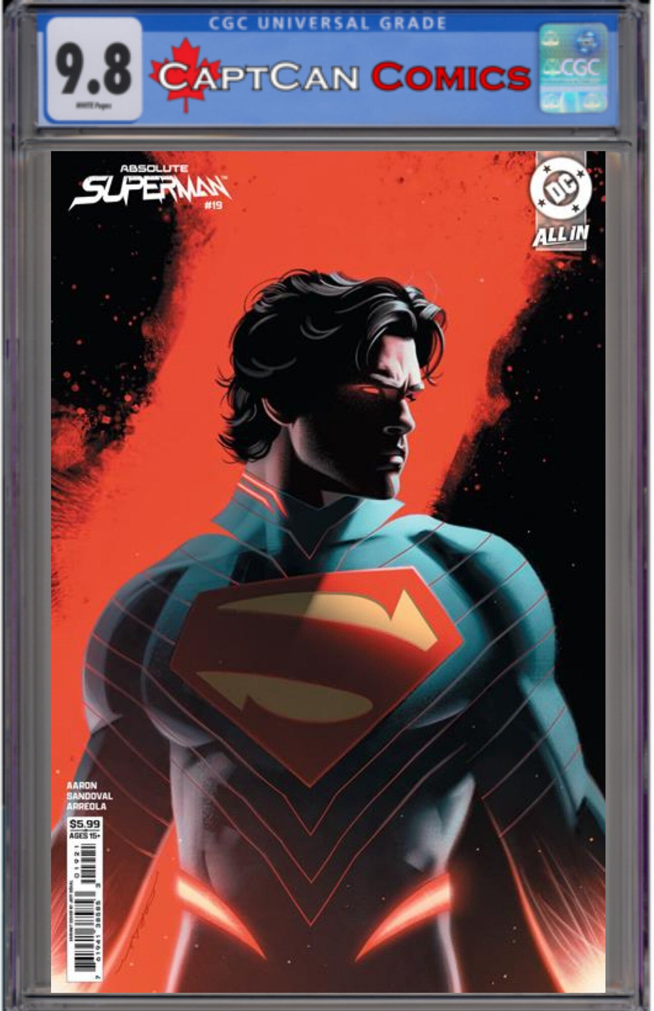 ABSOLUTE SUPERMAN #19 CVR B JEFF DEKAL CARD STOCK VAR