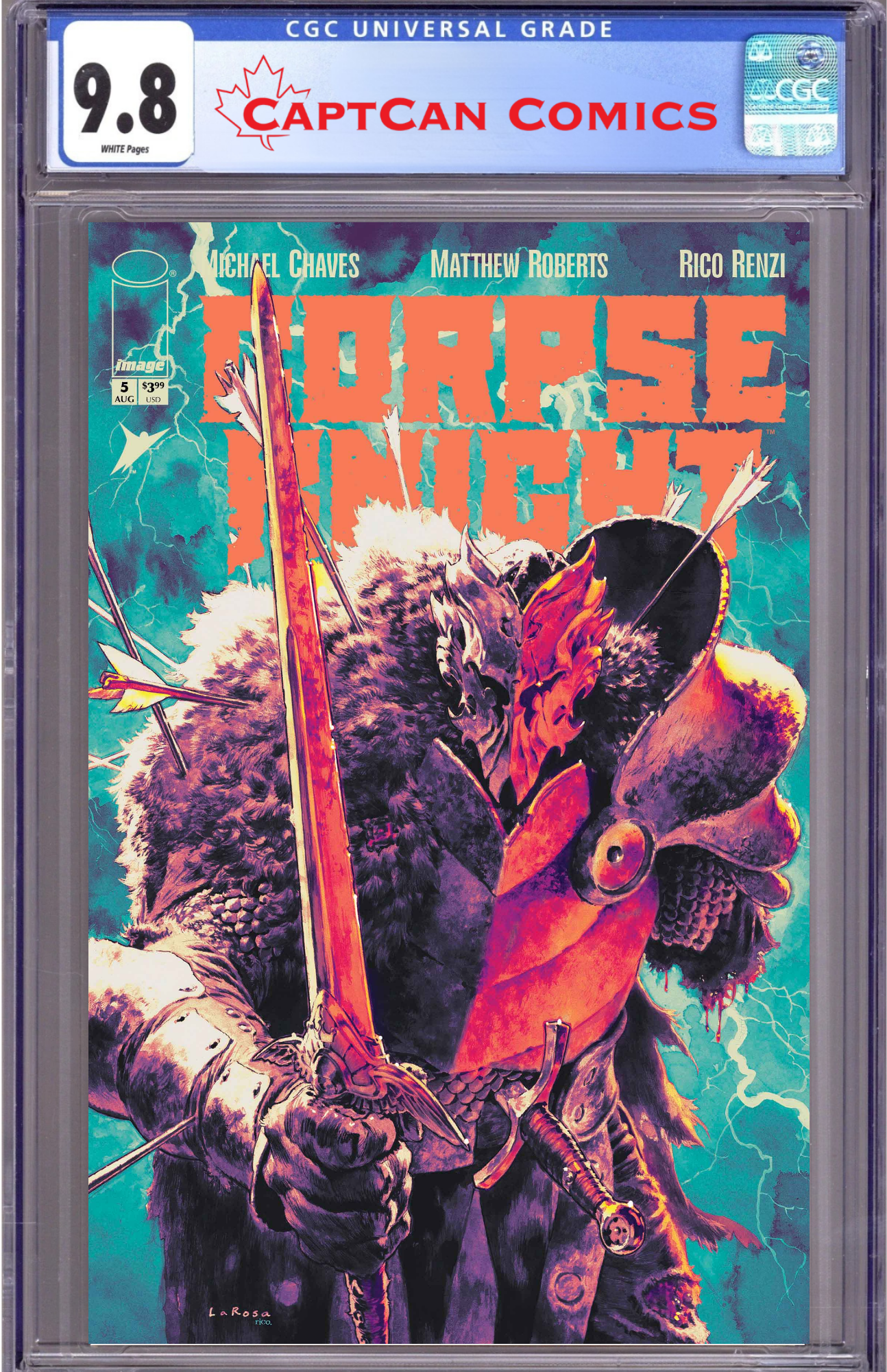 CORPSE KNIGHT #5 (OF 6) CVR B LEWIS LAROSA & RICO RENZI VAR (MR)