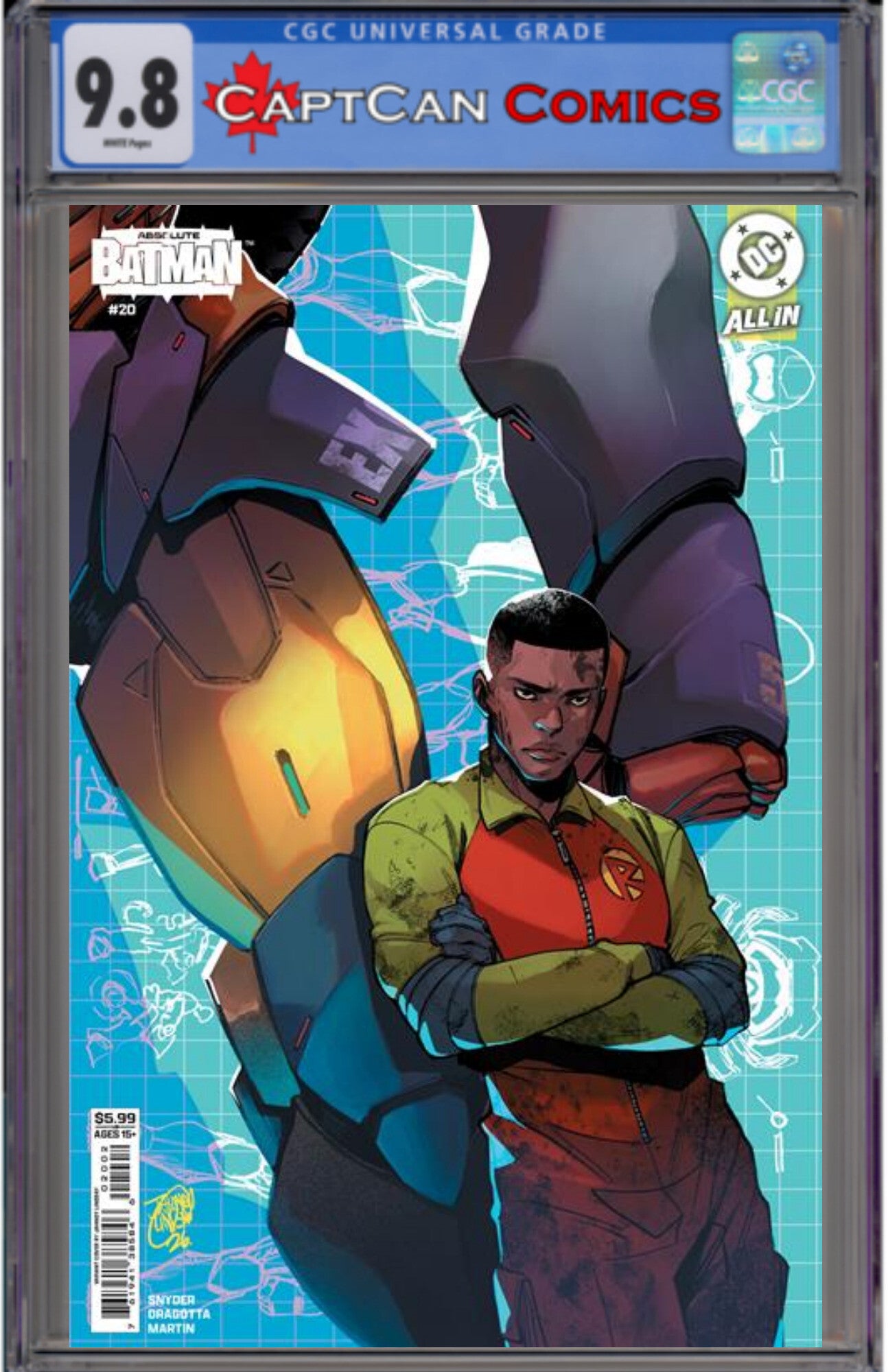 ABSOLUTE BATMAN #20 CVR I JAHNOY LINDSAY ROBINS DUKE THOMAS CARD STOCK VAR