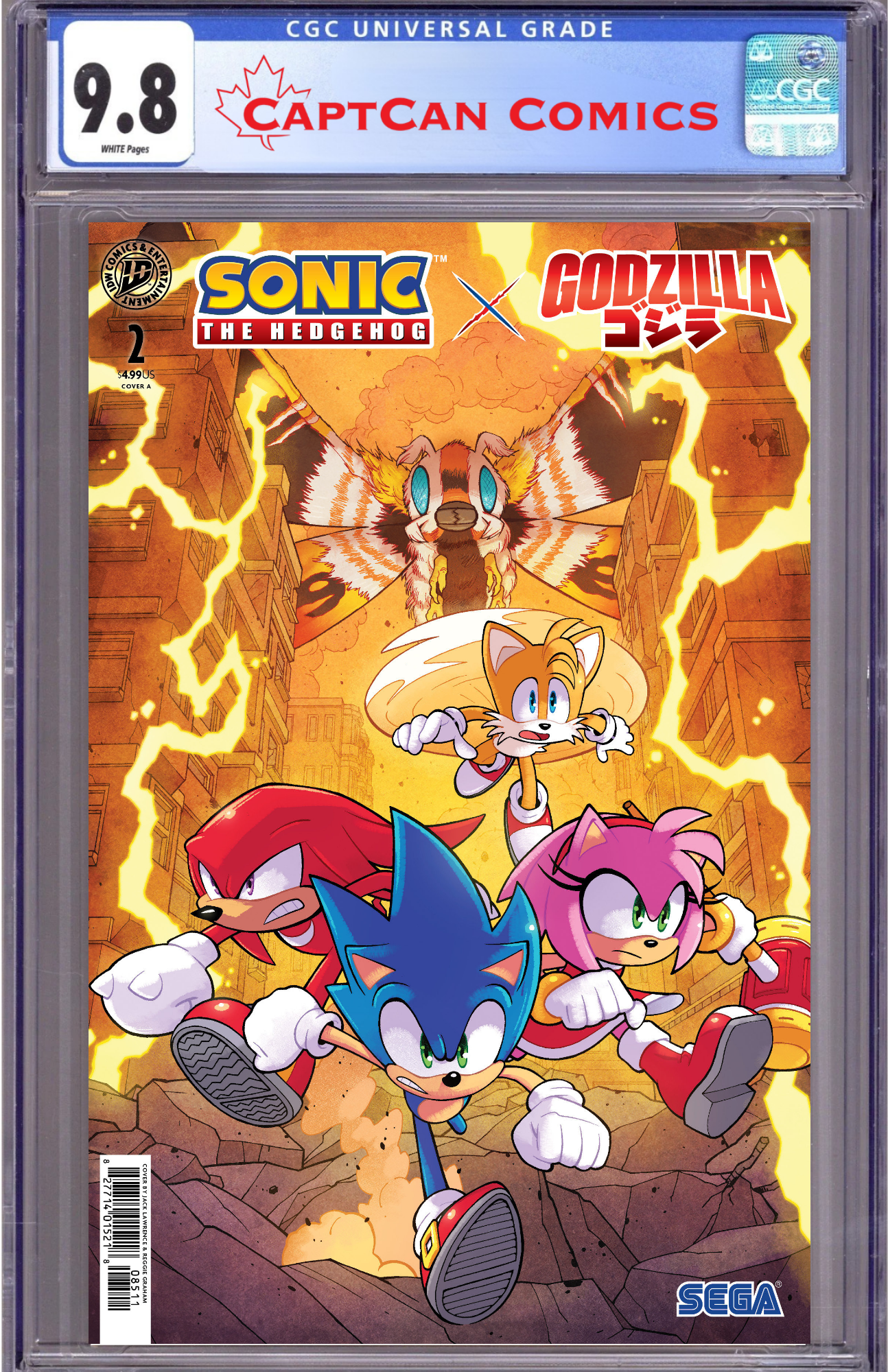 SONIC THE HEDGEHOG X GODZILLA #2 COVER A (LAWRENCE)