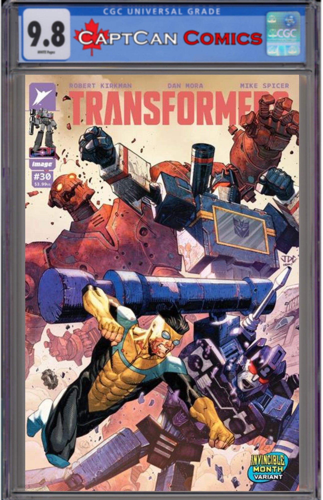 TRANSFORMERS #30 CVR F JOSH CASSARA INVINCIBLE TEAM UP VAR