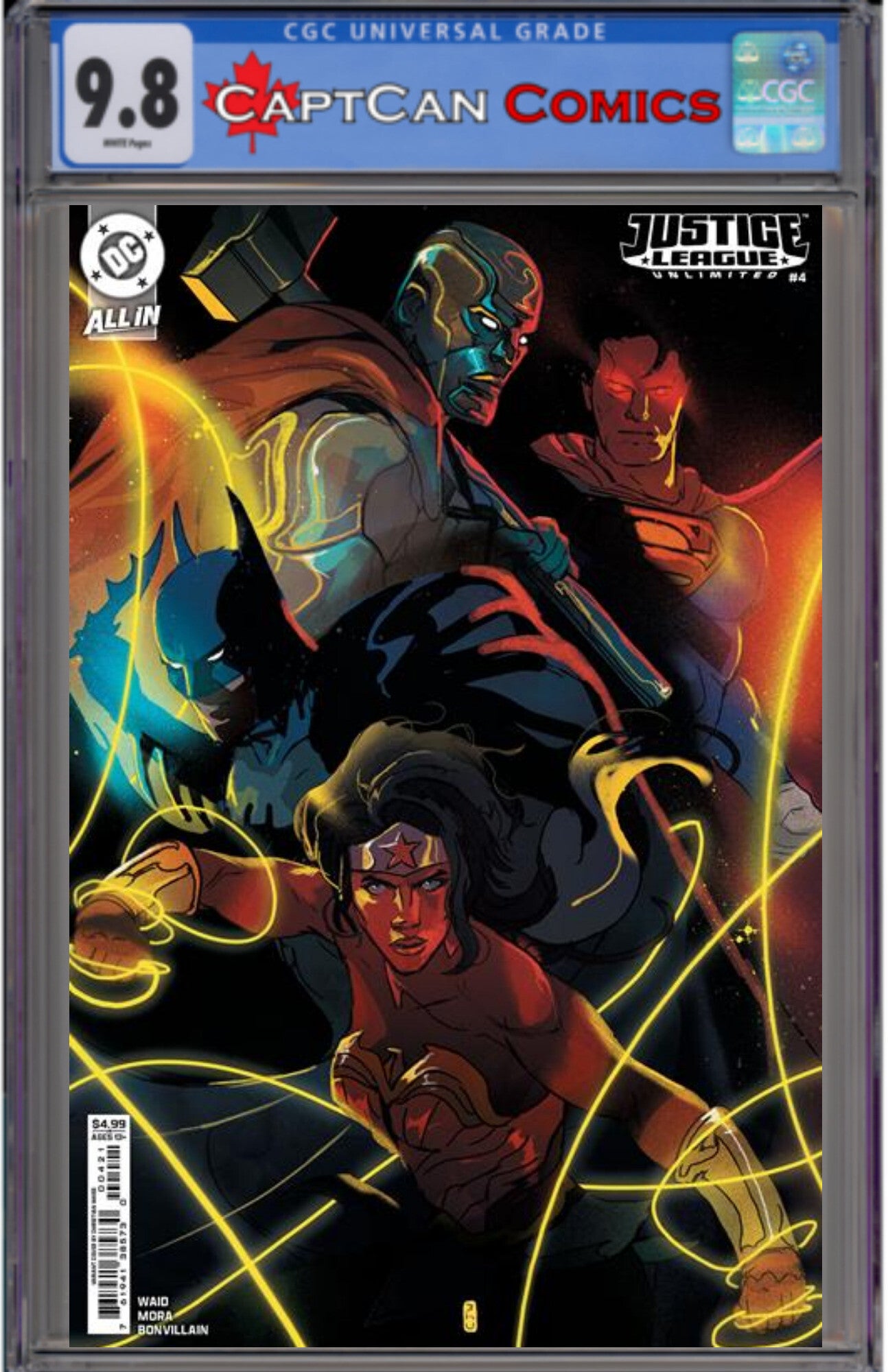 JUSTICE LEAGUE UNLIMITED #4 CVR B CHRISTIAN WARD CARD STOCK VAR