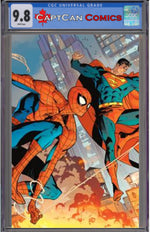 DC MARVEL SUPERMAN SPIDER-MAN #1 (ONE SHOT) CVR X JORGE JIMENEZ WRAPAROUND CARD STOCK VAR thumbnail