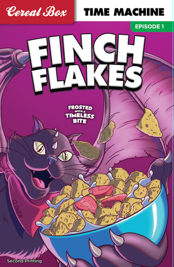 Cereal Box Time Machine 1 2nd Print - Finch Flakes Variant (2023)