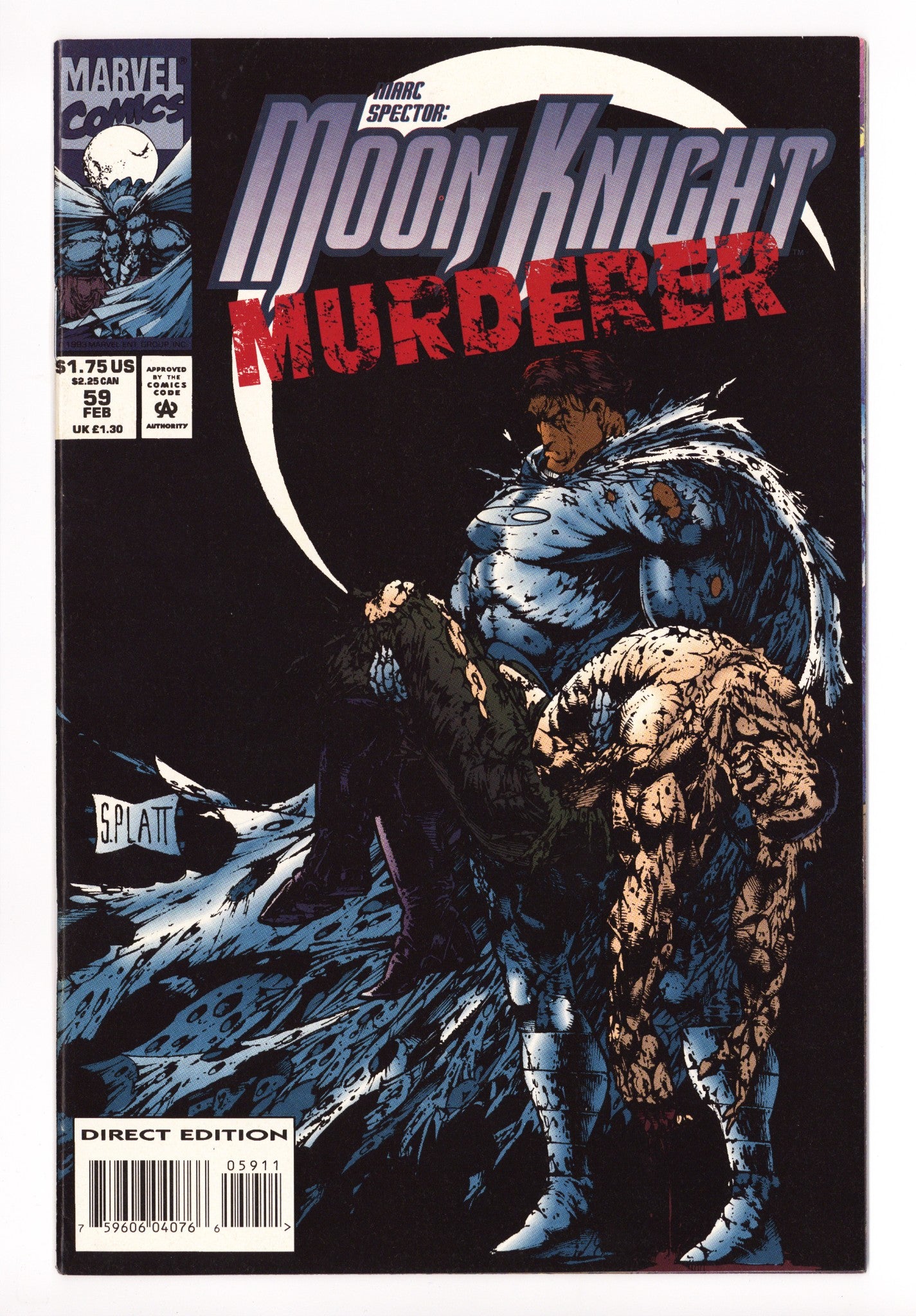 Marc Spector: Moon Knight 59 VF+ (8.5) (1994) 