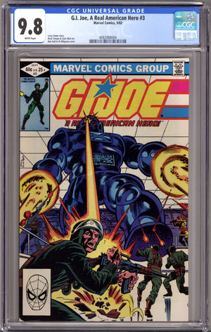 G.I. Joe, A Real American Hero 3 CGC 9.8 (NM/M) (1982)