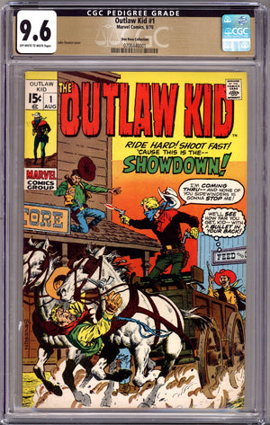 The Outlaw Kid Vol 2 1 CGC 9.6 (NM+) Don Rosa Collection (1970)