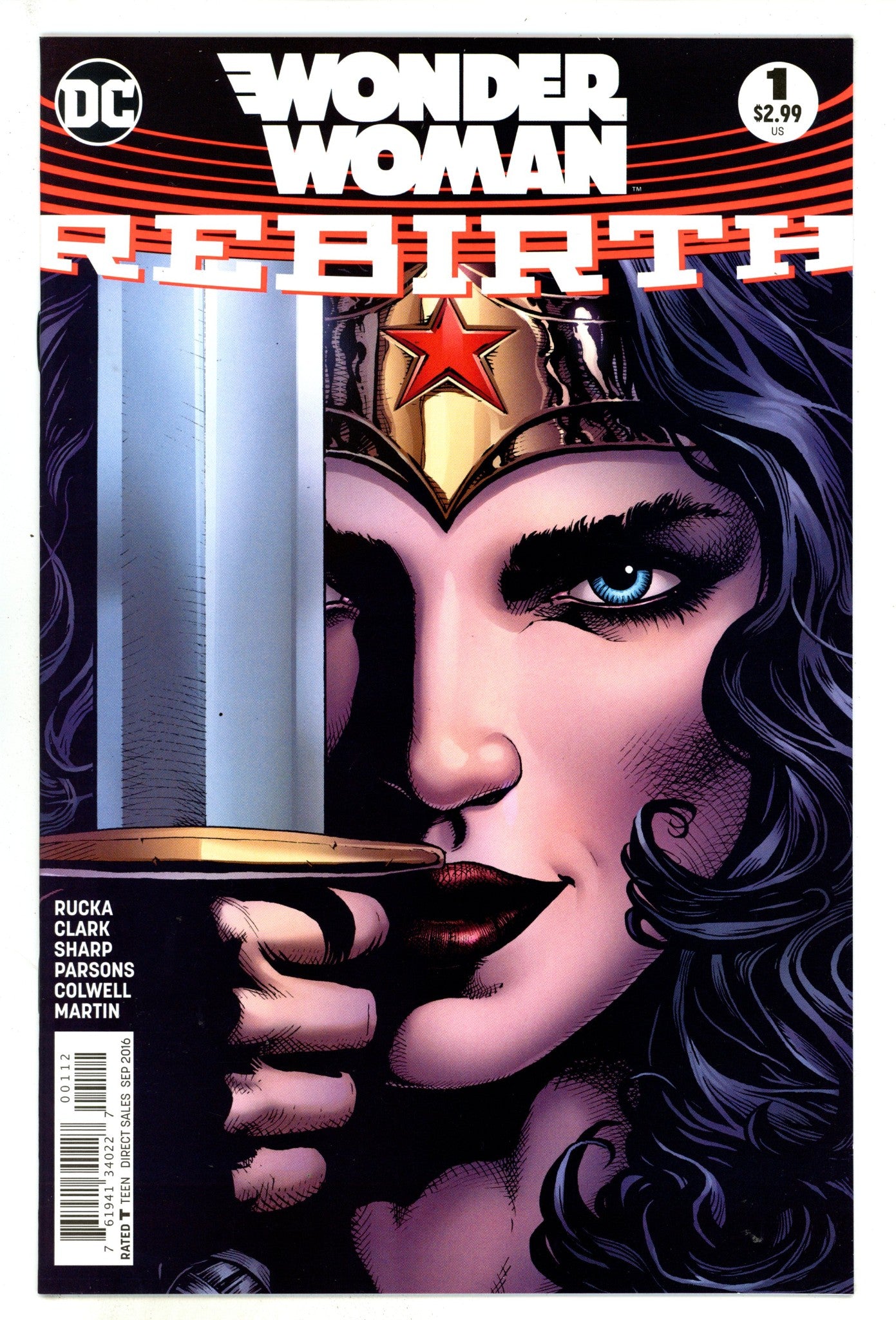 Wonder Woman: Rebirth 1 Mid Grade (2016) 2nd Print 