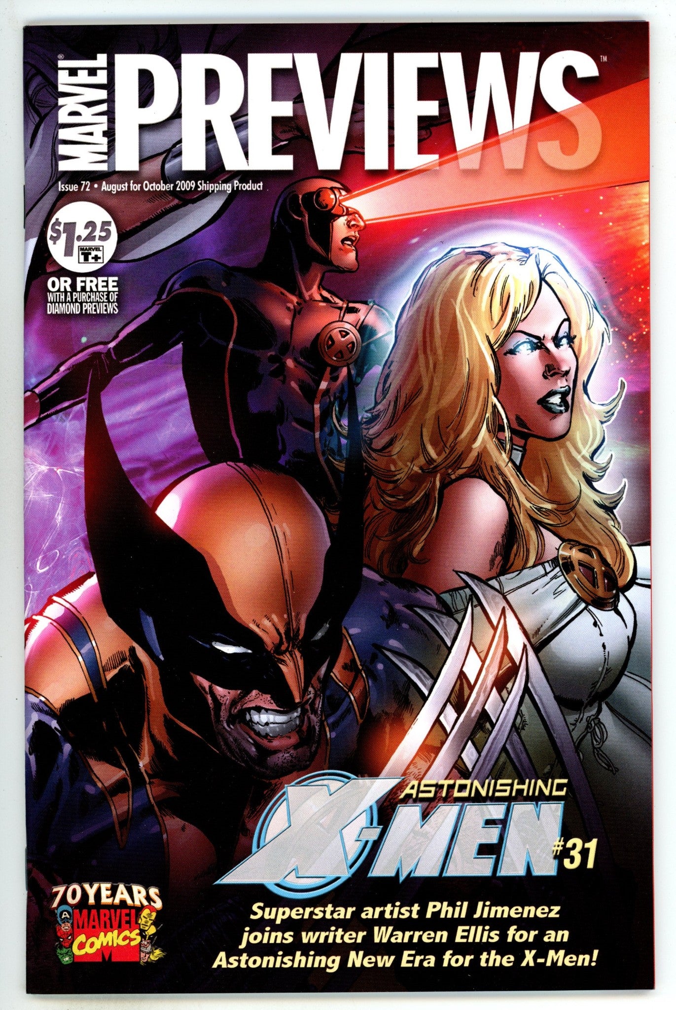 Marvel Previews Vol 1 72 High Grade (2009) 