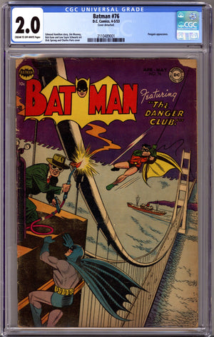 Batman Vol 1 76 CGC 2.0 (GD) (1953)