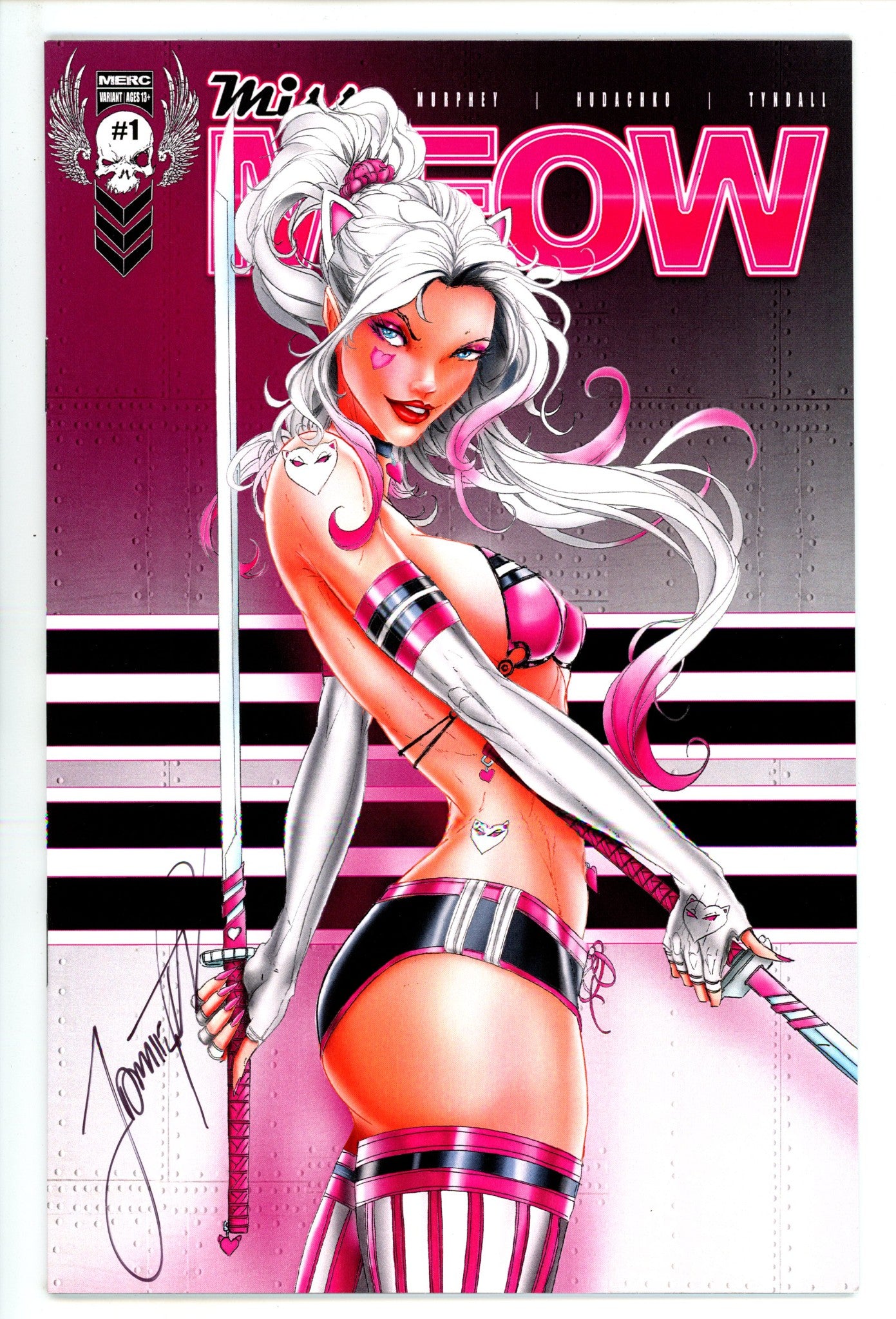 Miss Meow 1 NM- (9.2) Nice /200 (2022) Tyndall Exclusive Variant Signed x1 Cover Jamie Tyndall 
