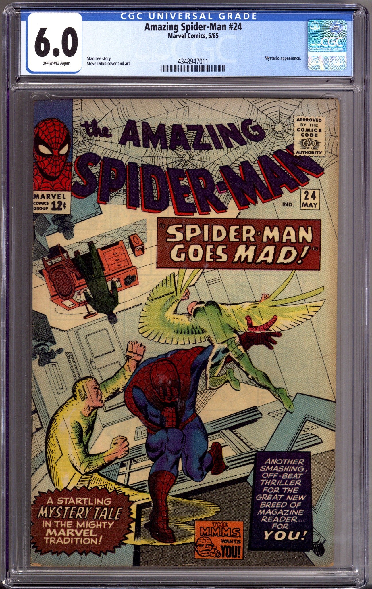 The Amazing Spider-Man Vol 1 24 CGC 6.0 (FN) (1965) 