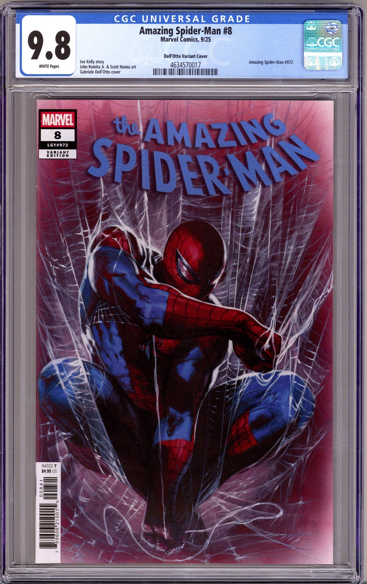 Amazing Spider-Man Vol 7 8 CGC 9.8 (NM/M) (2025) Dell'Otto Variant 