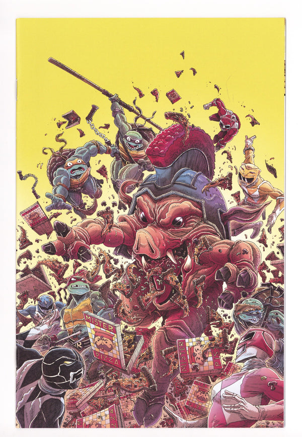 Mighty Morphin Power Rangers / Teenage Mutant Ninja Turtles Vol 3 1 VF+ (8.5) (2025) Stokoe Virgin Incentive Variant