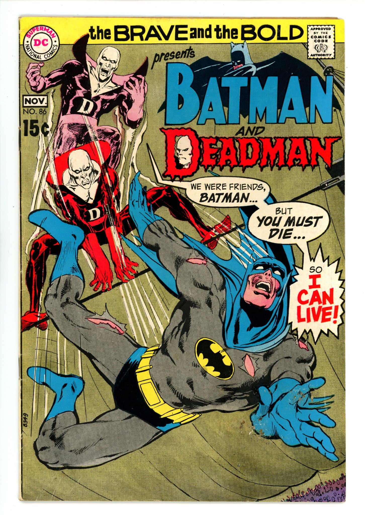 The Brave and the Bold Vol 1 86 VG- (3.5) (1969) 